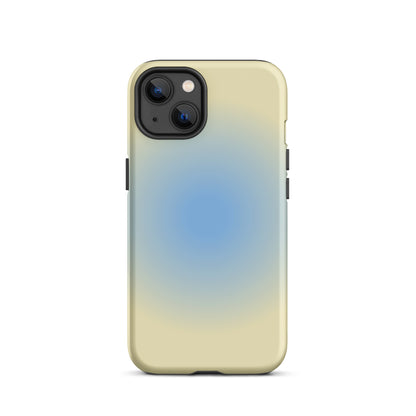 Blue & Yellow Aura iPhone Case