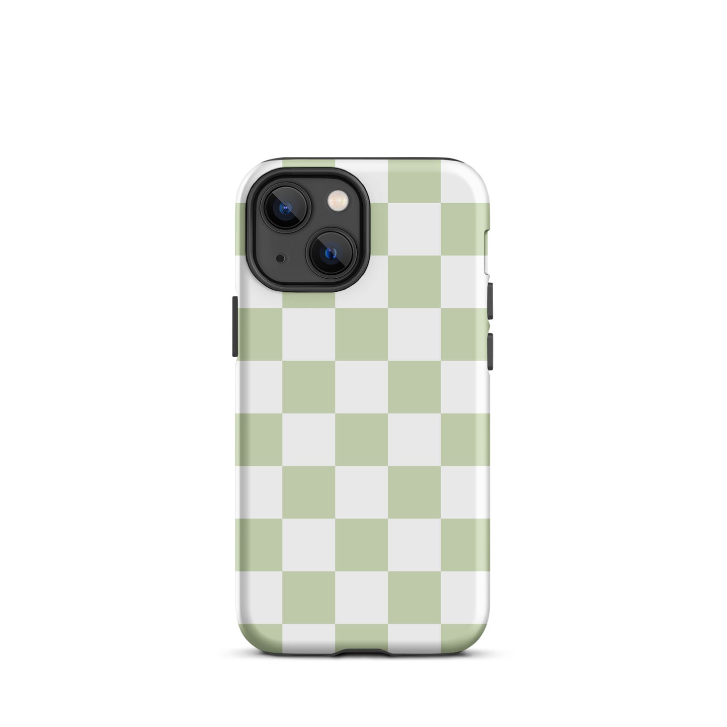Pastel Green Checkered iPhone Case iPhone 13 mini Matte