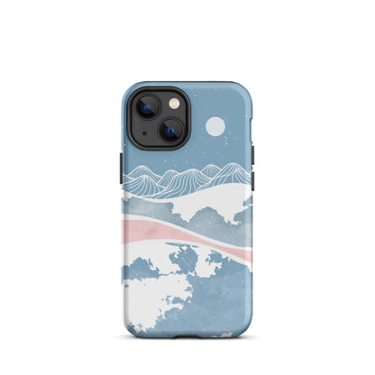 Blue Winter Night iPhone Case iPhone 13 mini Matte