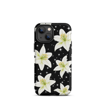 Tiger Lilies & Stars iPhone Case