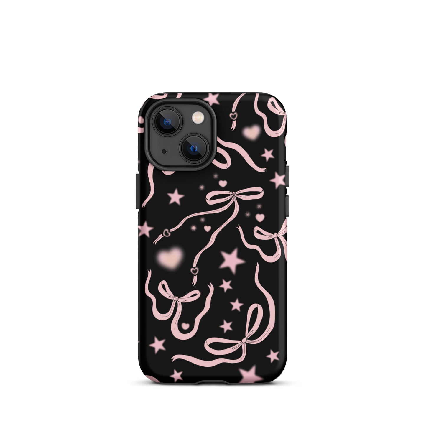 Black Cosmic Bows iPhone Case