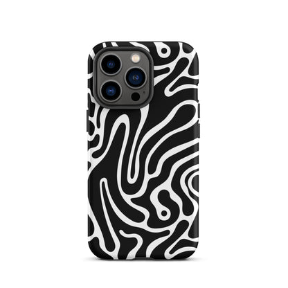 Wavy Noir iPhone Case iPhone 13 Pro Matte