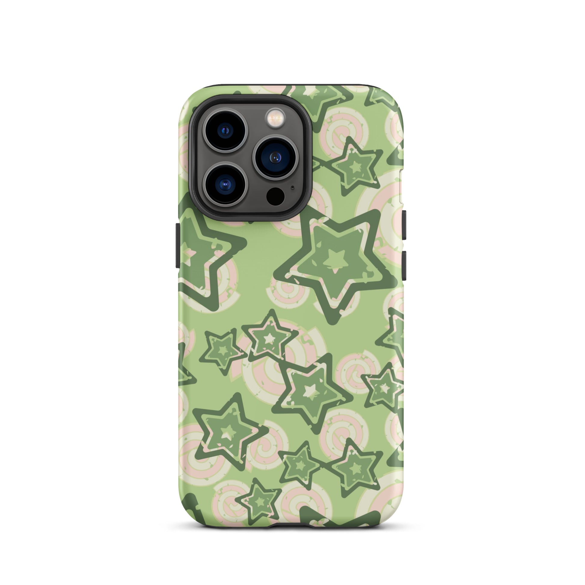 Y2K Green Star iPhone Case iPhone 13 Pro Matte