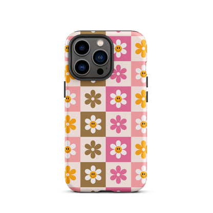 Smiley Flowers iPhone Case