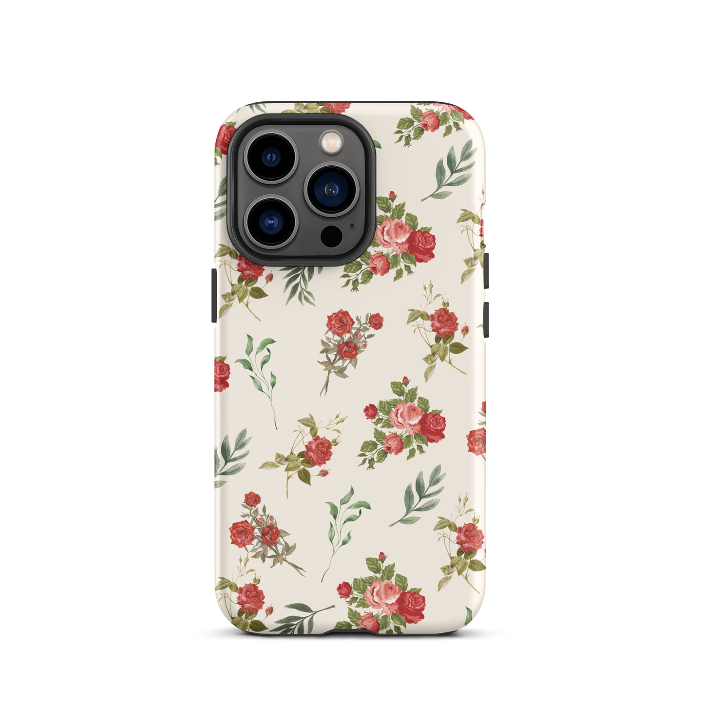 Red Vintage Roses iPhone Case