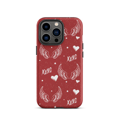 Y2K Red Angel Wings iPhone Case