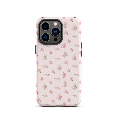 Pink Vintage Roses iPhone Case