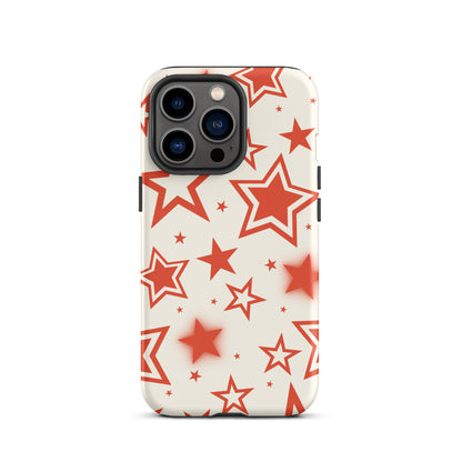 Red Stardust iPhone Case