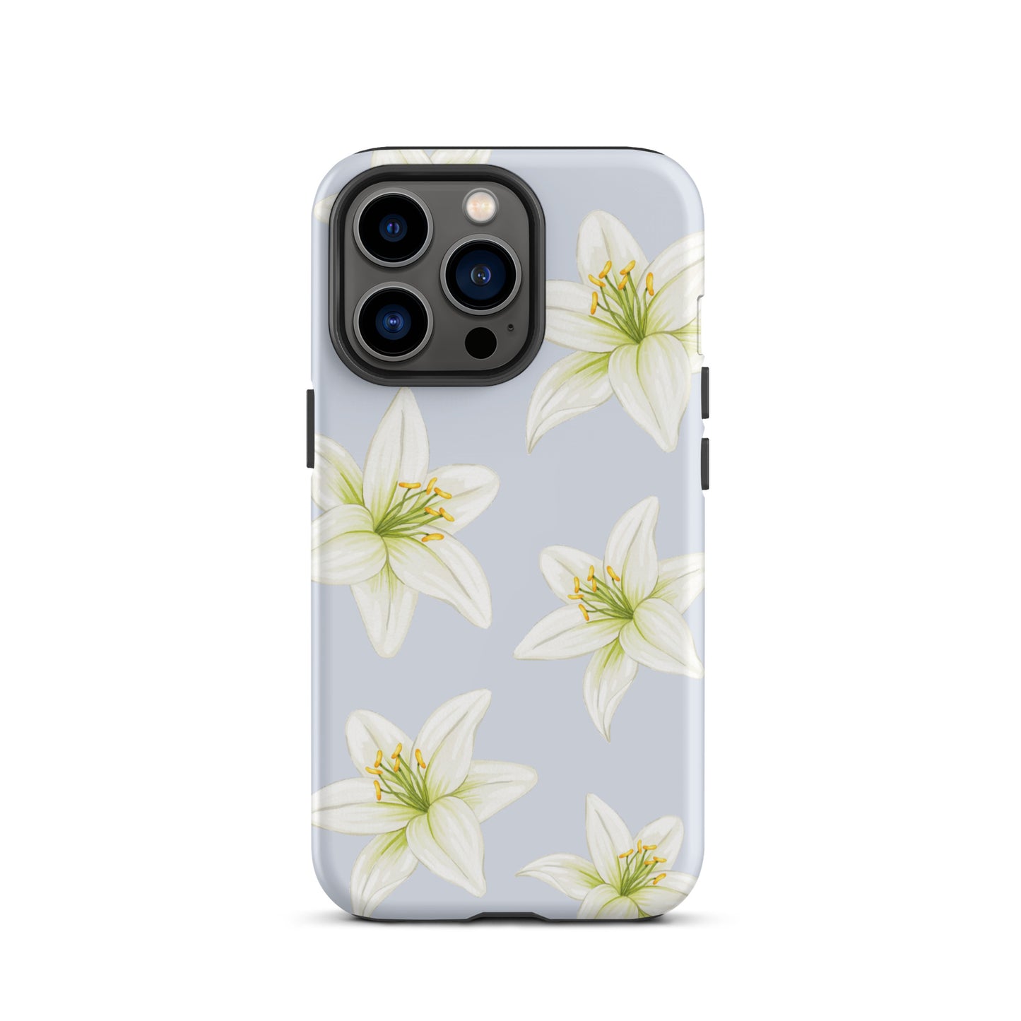 Blue Tiger Lily iPhone Case