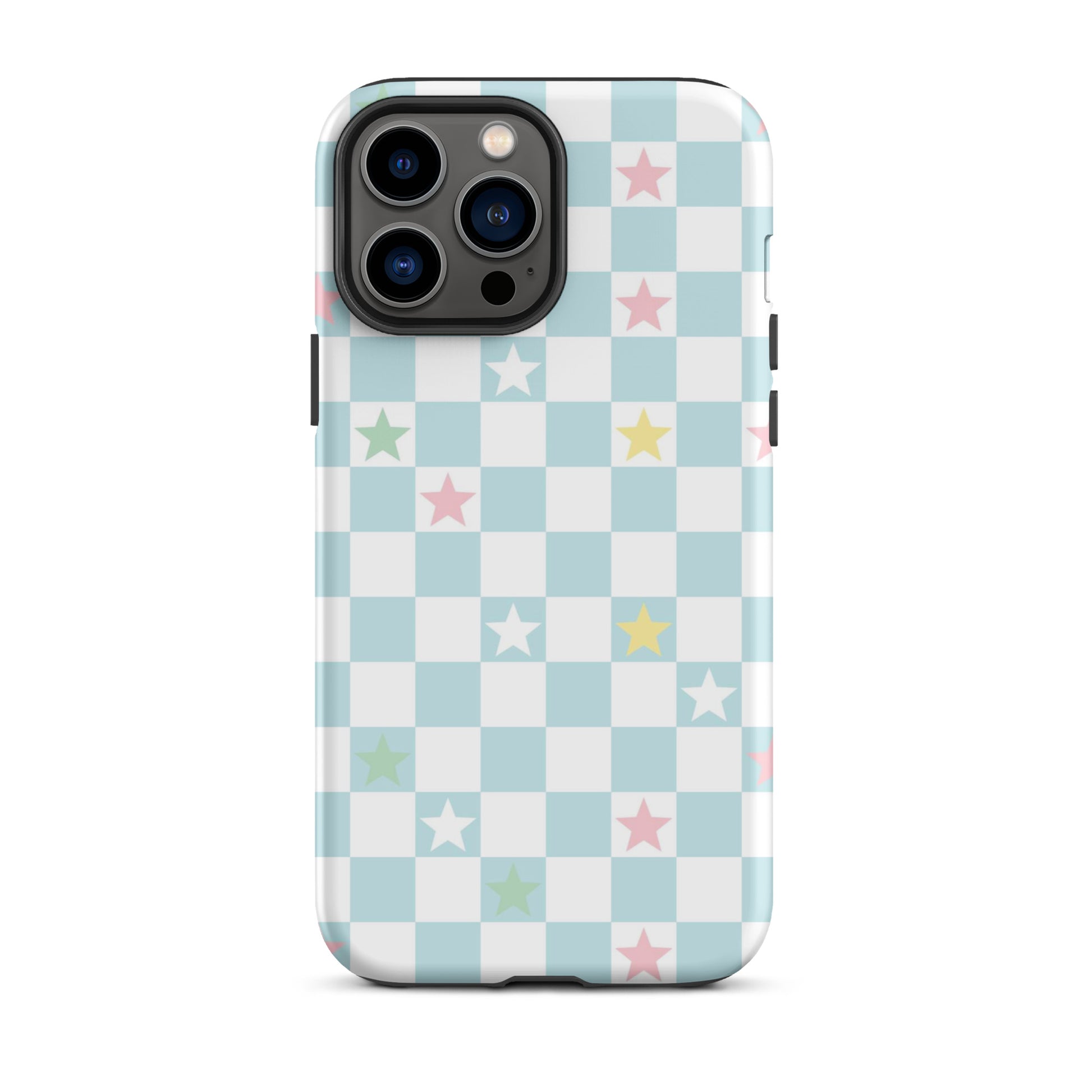 Stars Checkered iPhone Case iPhone 13 Pro Max Matte