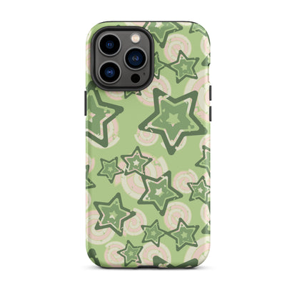 Y2K Green Star iPhone Case iPhone 13 Pro Max Matte