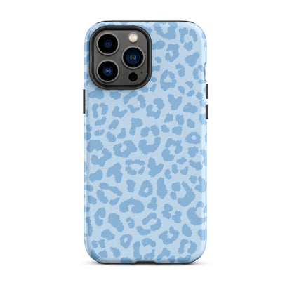 Blue Leopard iPhone Case iPhone 13 Pro Max Matte