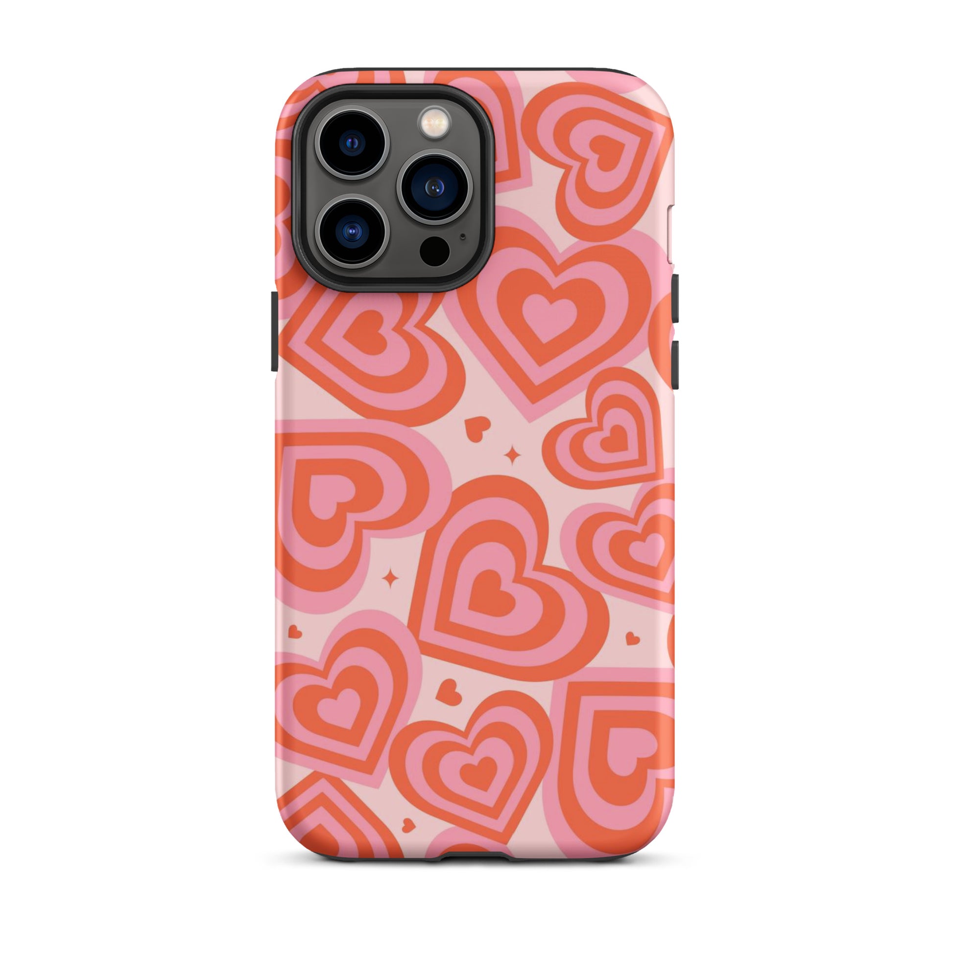 Pink & Red Hearts iPhone Case iPhone 13 Pro Max Matte