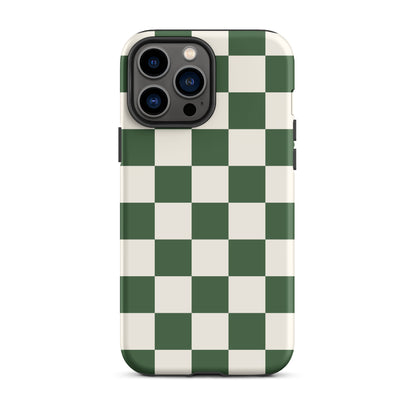 Green Checkered iPhone Case iPhone 13 Pro Max Matte