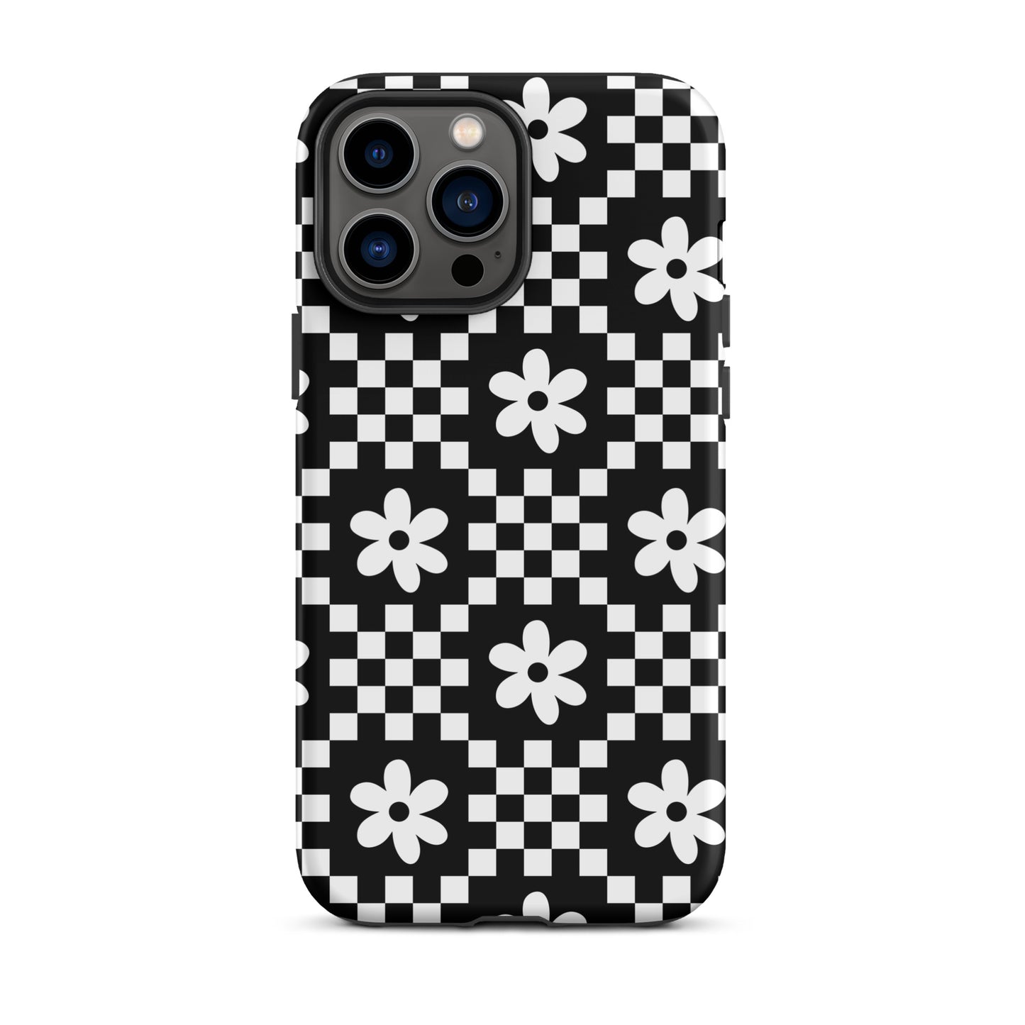 Checkerboard Daisy iPhone Case iPhone 13 Pro Max Matte