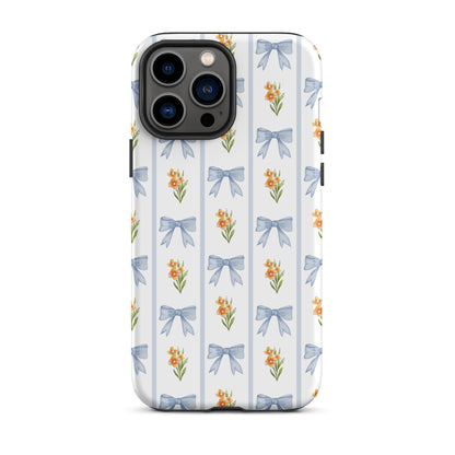 Blue Bows iPhone Case