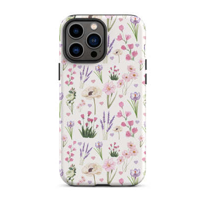 Vintage Purple Floral iPhone Case