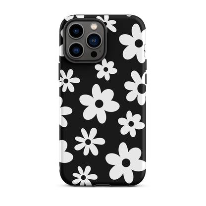 Black Flower Power iPhone Case