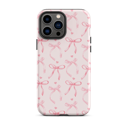 Blushing Bow iPhone Case