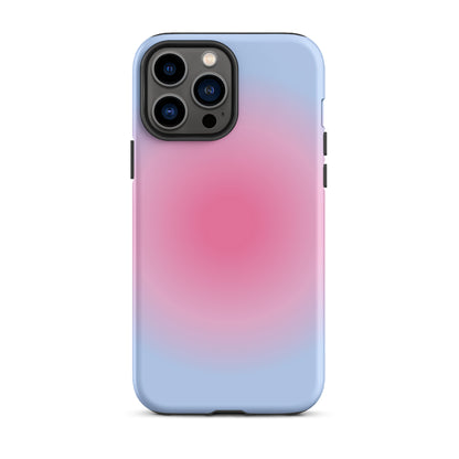 Pink & Blue Aura iPhone Case