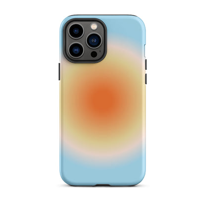 Orange & Blue Aura iPhone Case