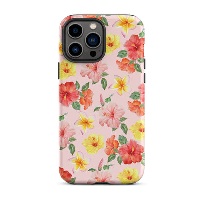 Pink Hibiscus Bloom iPhone Case