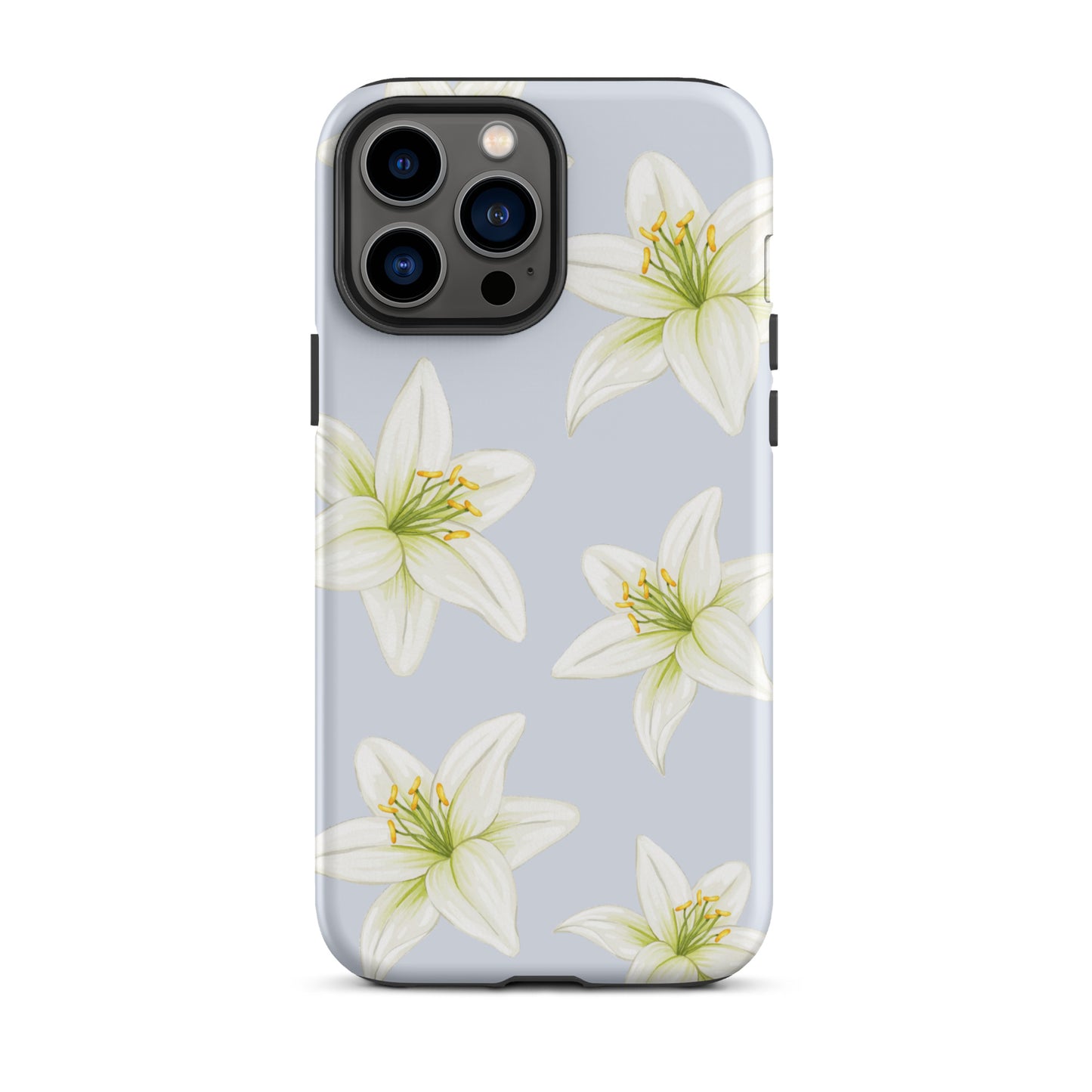 Blue Tiger Lily iPhone Case