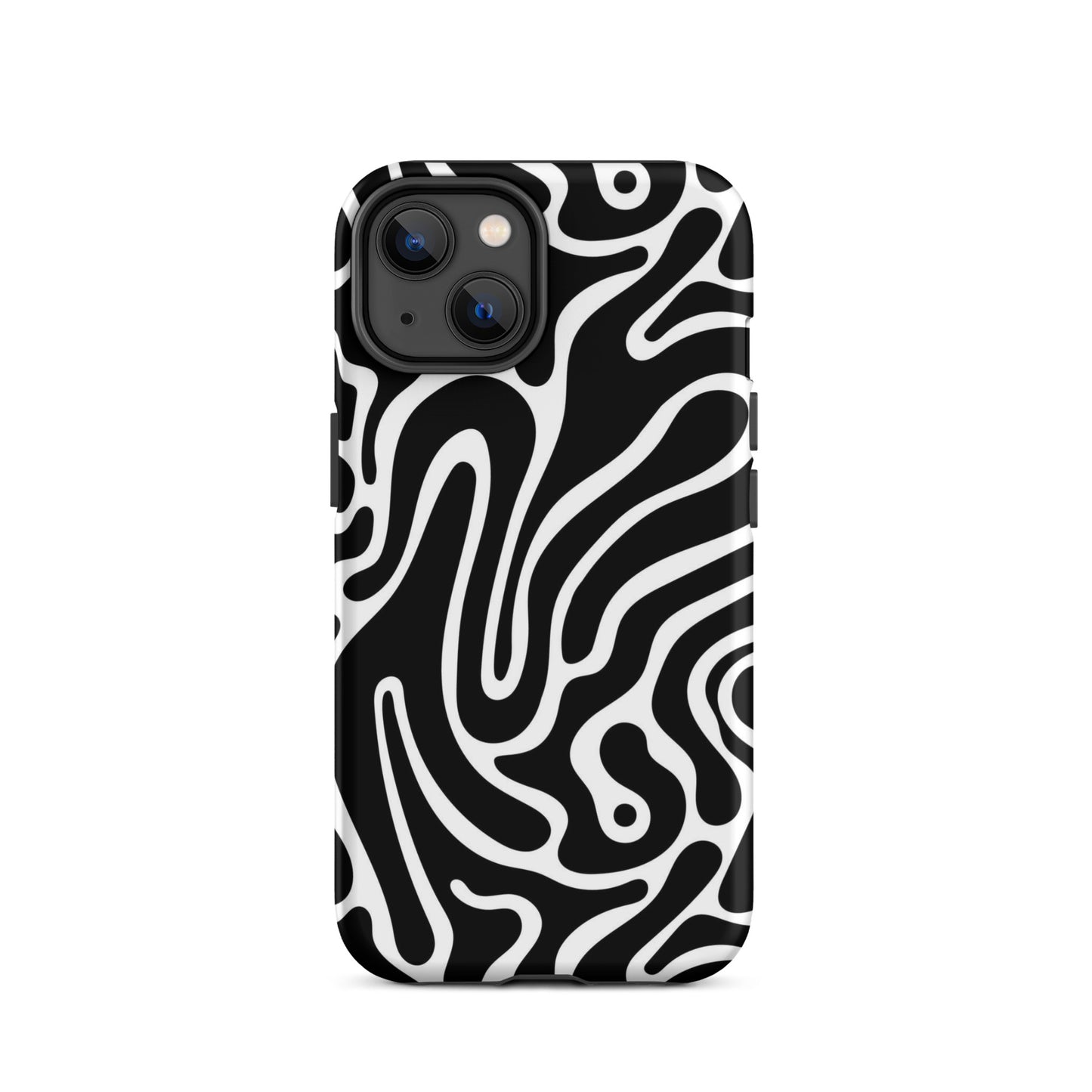 Wavy Noir iPhone Case iPhone 14 Matte