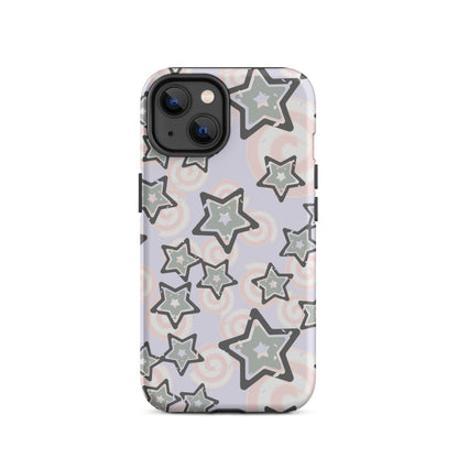 Y2K Gray Star iPhone Case Matte iPhone 14