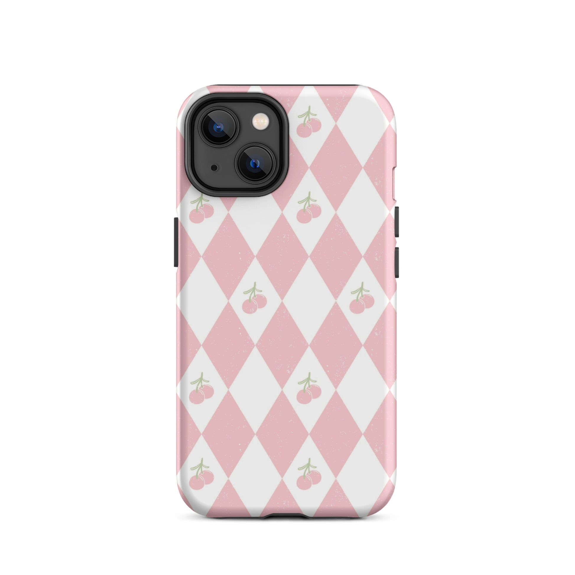 Cherry Argyle iPhone Case iPhone 14 Matte