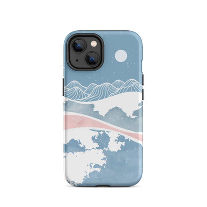 Blue Winter Night iPhone Case iPhone 14 Matte