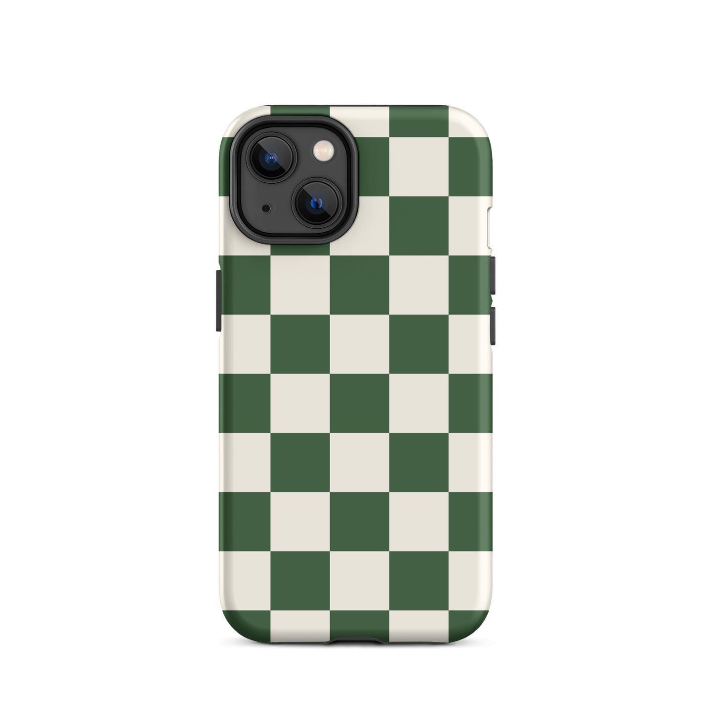 Green Checkered iPhone Case iPhone 14 Matte