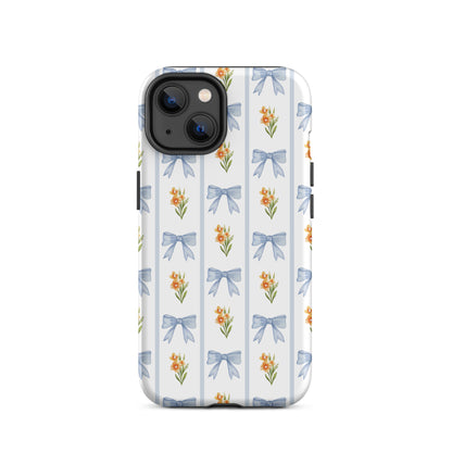 Blue Bows iPhone Case