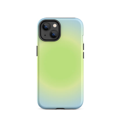 Green & Blue Aura iPhone Case