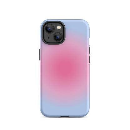 Pink & Blue Aura iPhone Case