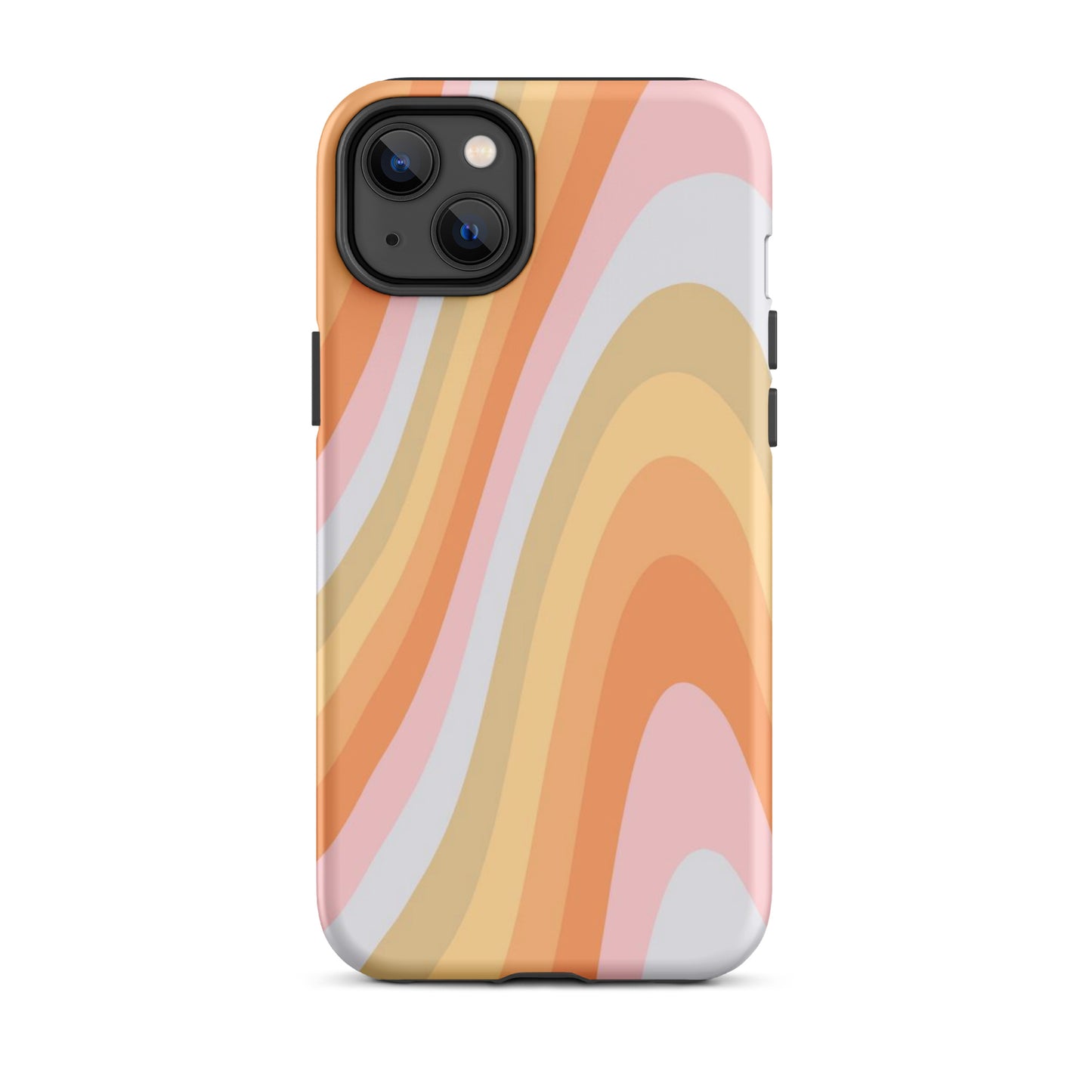 Rainbow Waves iPhone Case iPhone 14 Plus Matte