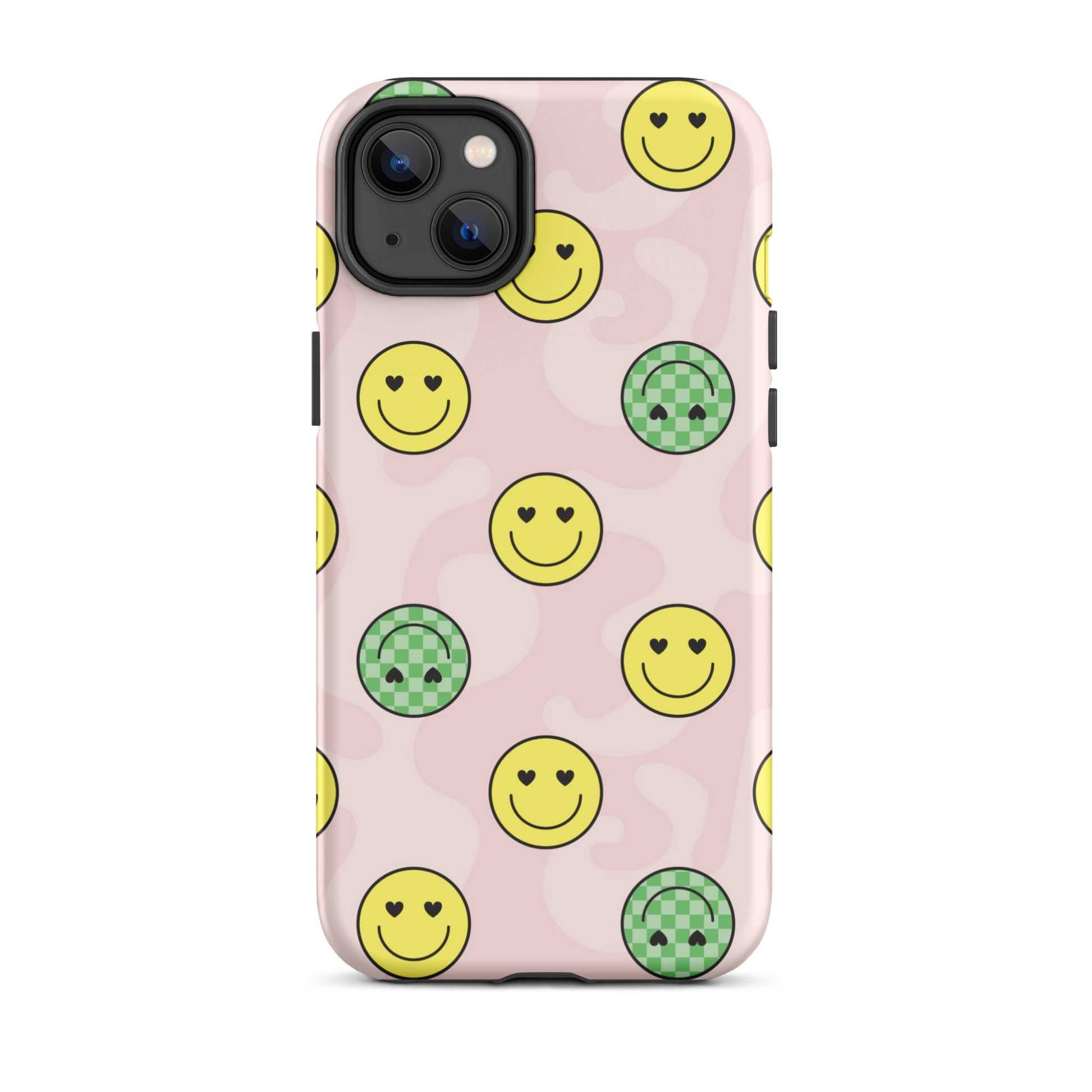 Preppy Smiley Faces iPhone Case iPhone 14 Plus Matte