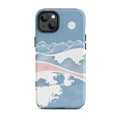 Blue Winter Night iPhone Case iPhone 14 Plus Matte