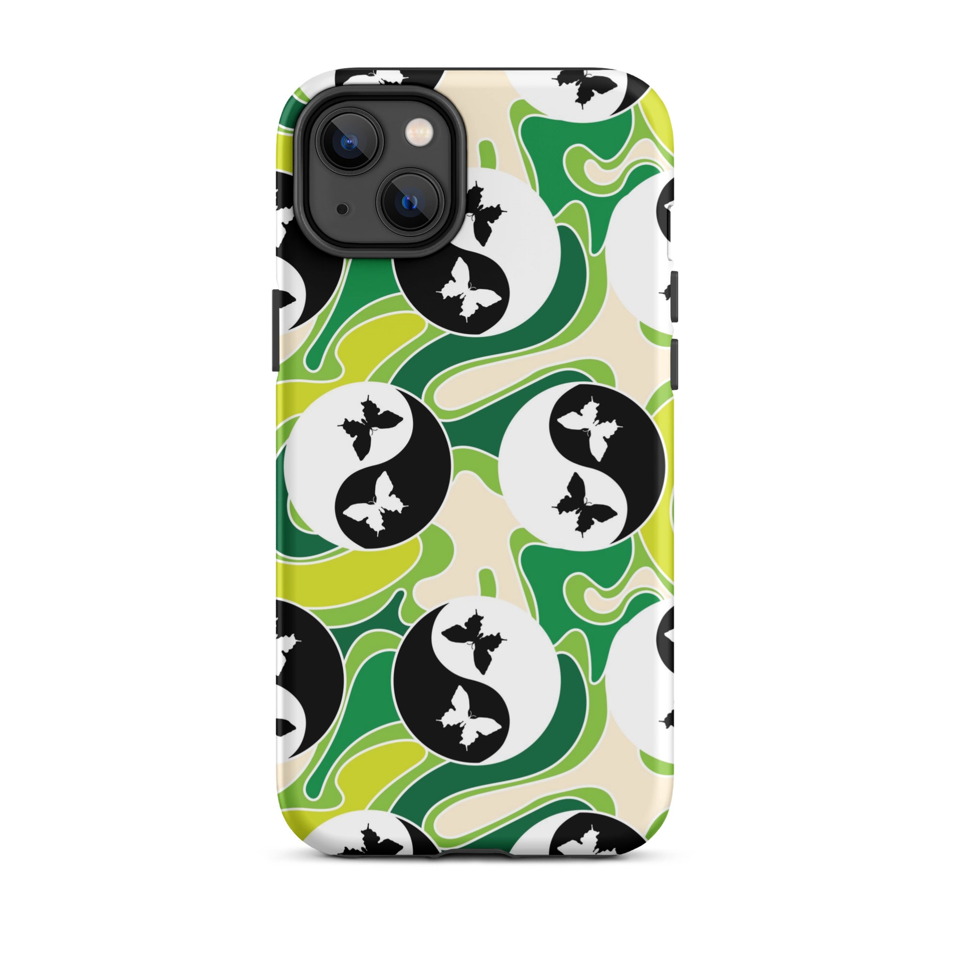 Yin Yang Butterfly iPhone Case Matte iPhone 14 Plus