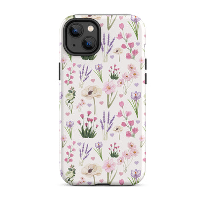 Vintage Purple Floral iPhone Case