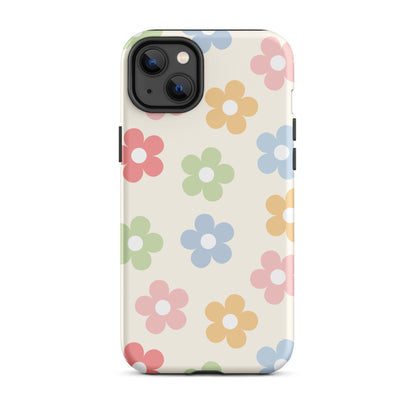 Preppy Retro Flowers iPhone Case