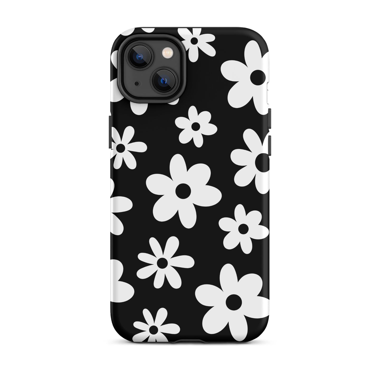 Black Flower Power iPhone Case