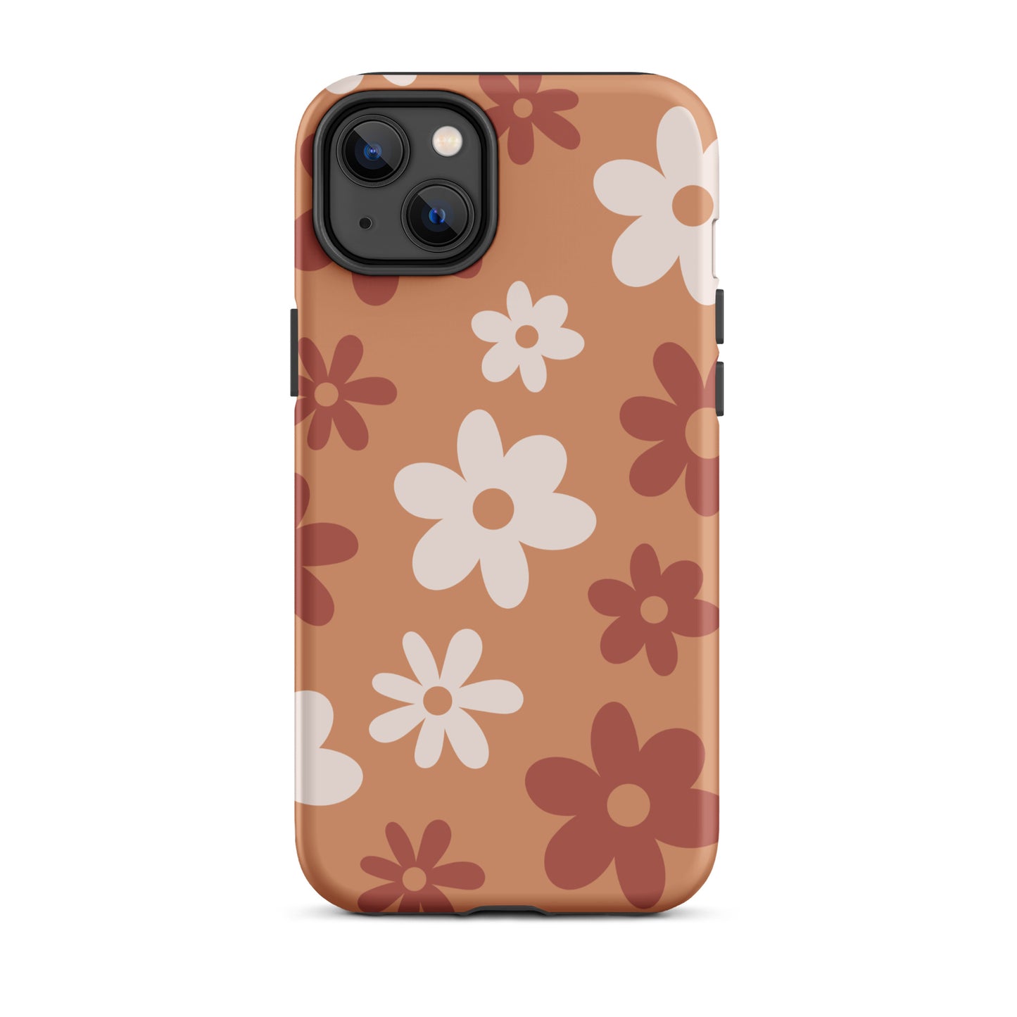 Brown Flower Power iPhone Case