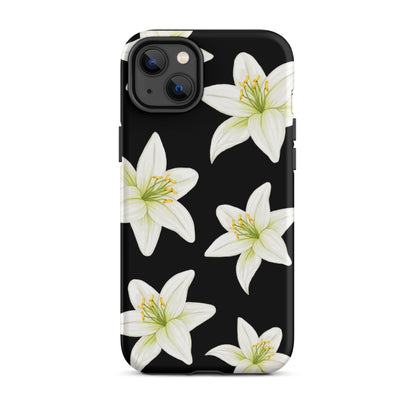 Black Tiger Lily iPhone Case