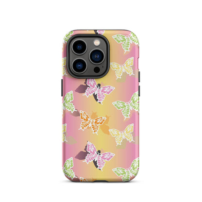 Butterfly Gradient iPhone Case Matte iPhone 14 Pro