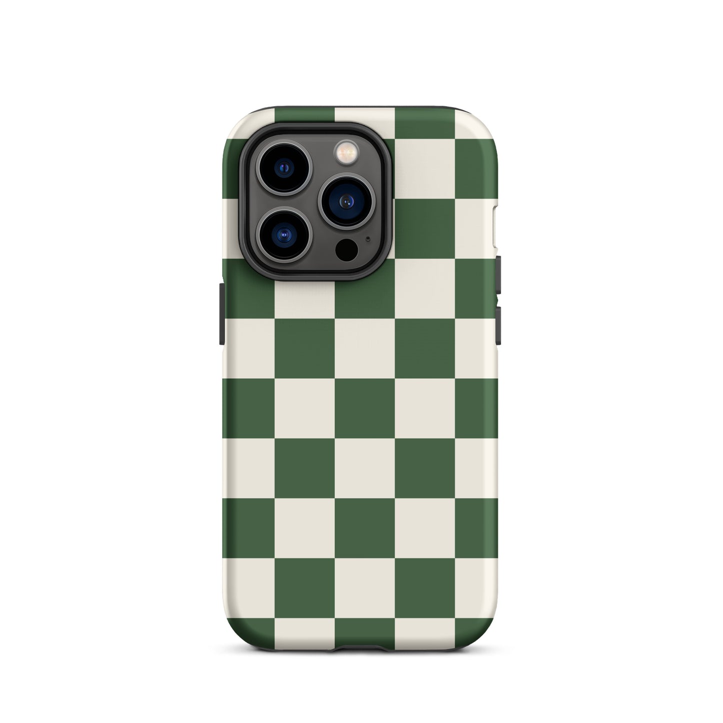 Green Checkered iPhone Case iPhone 14 Pro Matte
