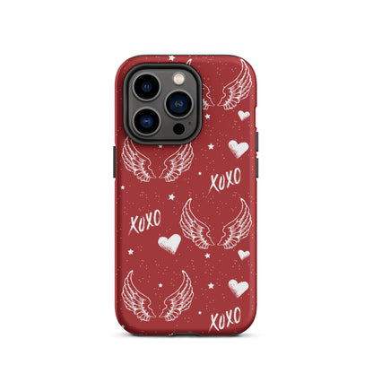 Y2K Red Angel Wings iPhone Case