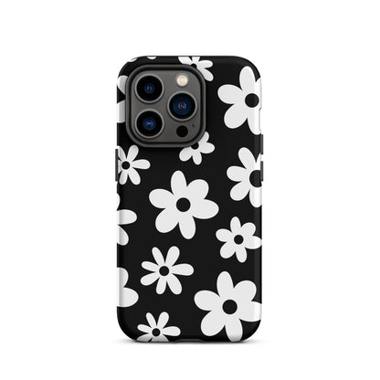 Black Flower Power iPhone Case