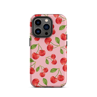 Cherry Rain iPhone Case