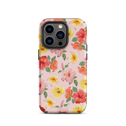 Pink Hibiscus Bloom iPhone Case